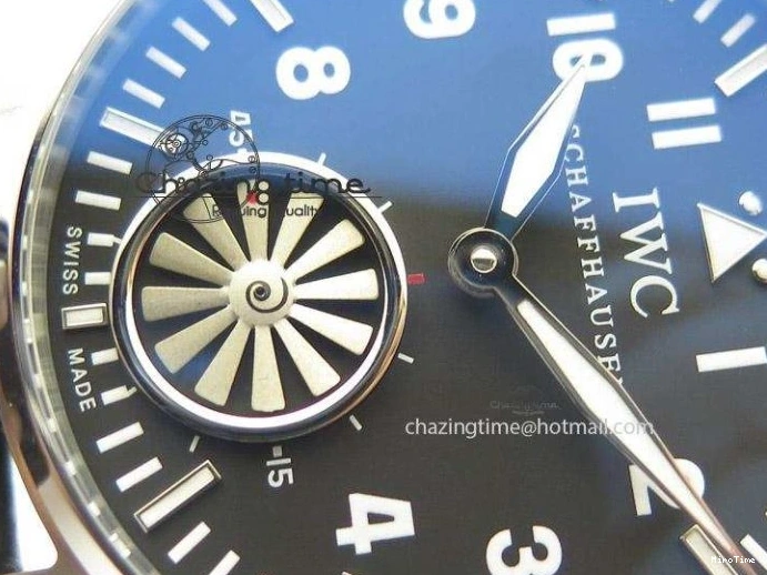 MIROTIME 0428 Breathable Big Pilot “Markus Buhler” IW5003 Turbine Movement V6F Best Edition On Leather Strap A 7334